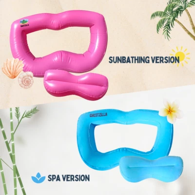 Inflatable breast pillow, massage pillow, spa pillow, sunbathing pillow - Image 1 of 4