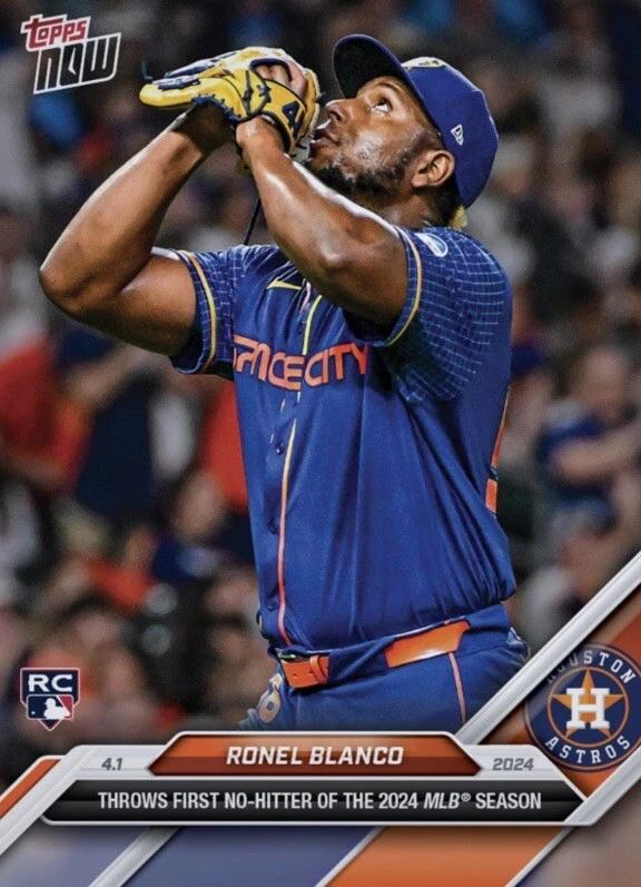 2024 Topps NOW RC First No-Hitter 4.1.24 RONEL BLANCO Digital - Image 1 of 1