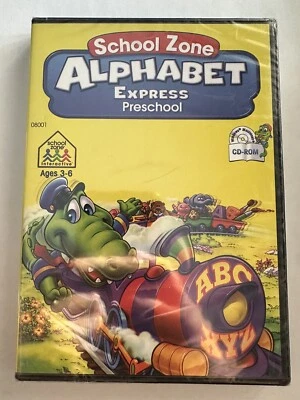 School Zone Alphabet Express Preschool Pc Cd Rom Brand New - Image 1 of 2