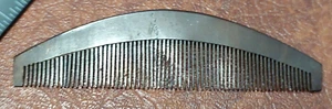 Antique Japanese Kushi Comb Half Moon Shape Hair Ornament Accessory Has Damage - Foto 1 di 3