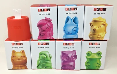 Set of 8 Zoku Ice Pop Molds Complete Collectable Set - Image 1 of 4