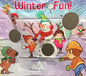 Auswechselbares Luftrahmenspiel Vinyl Panel 40x34 Winter Spaß Event Karneval Party - Bild 1 von 3