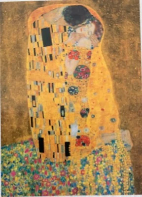 MURAL DE PARED GUSTAV KLIMT,KISS,RARO AUTÉNTICO 2000’s xxl 6’ x 8’4” (183 x 254 cm) Foto 1 de 4