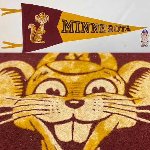 1950's Minnesota Golden Gophers University Pennant 11x28 Big Ten Cover