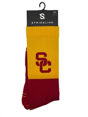 Strideline USC Trojans Crew Socks Cardinal Men's Large (9-13) NWT​ - Image 1 of 2