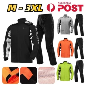 SULAITE Cycling Jacket Trouser Set Pants Rain Suit Windproof Waterproof Outdoor - Picture 1 of 17