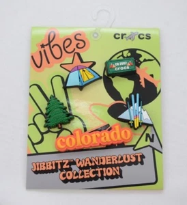 Crocs Jibbitz Charms Wanderlust Collection Colorado 5 Pack New 10008898 - Picture 1 of 2