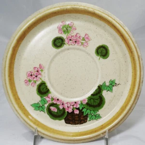 A BASKET OF PINKS DC801 by Mikasa Tea Saucer 6.5" NEW NEVER USED made Japan - Picture 1 of 3