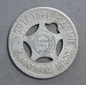gettone portafortuna Good luck inciso inizio 1900 - Picture 1 of 2