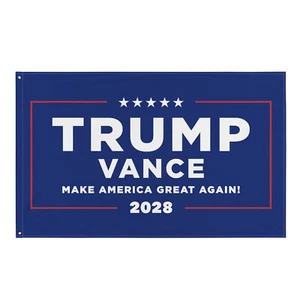 Trump Vance 2028 Flag 3x5ft - Heavy-Duty Polyester Outdoor Indoor MAGA Campaign - Picture 1 of 4