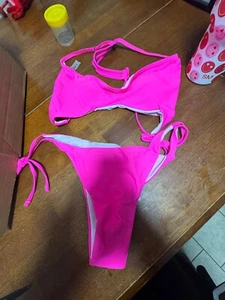 Hot Pink Bikini- XL (Brand Unknown) - Picture 1 of 5