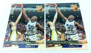 Two Fleer Ultra ’93-94 Shaquille O’Neal #135 Orlando Magic Basketball Cards - Picture 1 of 6