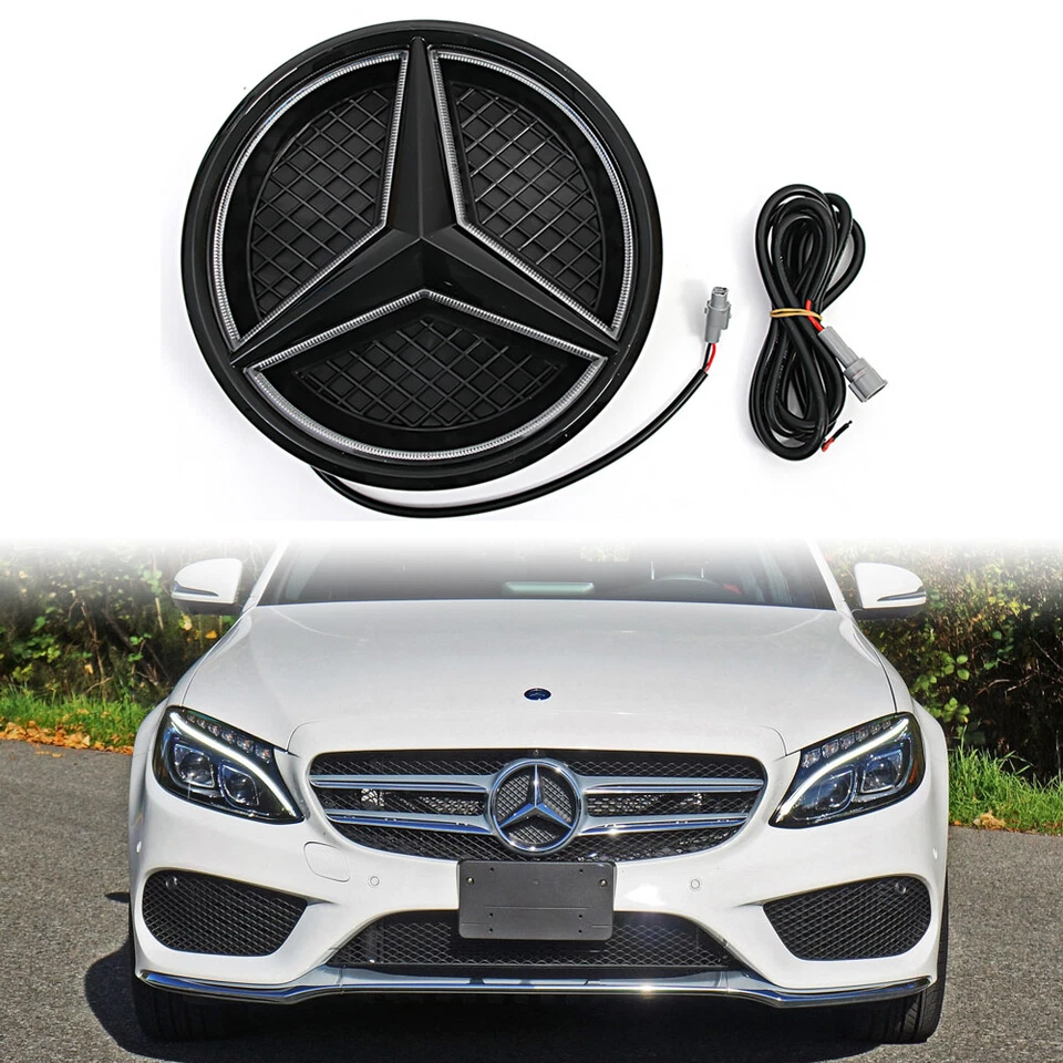 Front LED Badge Fit for Mercedes-Benz 2015-2017 C117 GLA180 GLA200 GLA250 GLA260 Foto 1 de 4