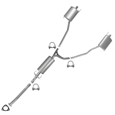 Kit de sistema de escape silenciador tubo resonador ajuste directo se adapta a: Honda Pilot 2009-2015 Foto 1 de 4