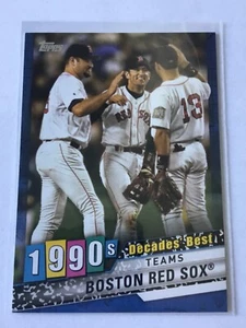 2020 Topps Decades' Best Series 2 Blue #DB80 Boston Red Sox - Picture 1 of 2