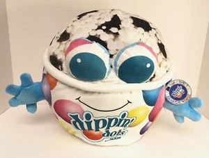*Grande* Goffa DIPPIN' DOTS Helado Galletas y Crema 13" Almohada Felpa MWT - Imagen 1 de 2