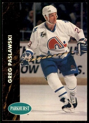 1991-92 Parkhurst Greg Paslawski Quebec Nordiques #365 - Image 1 of 2