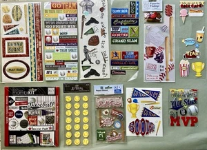 Large Lot of Baseball Stickers! MAMBI Kit, Paper House, La Petites, Etc - Picture 1 of 8