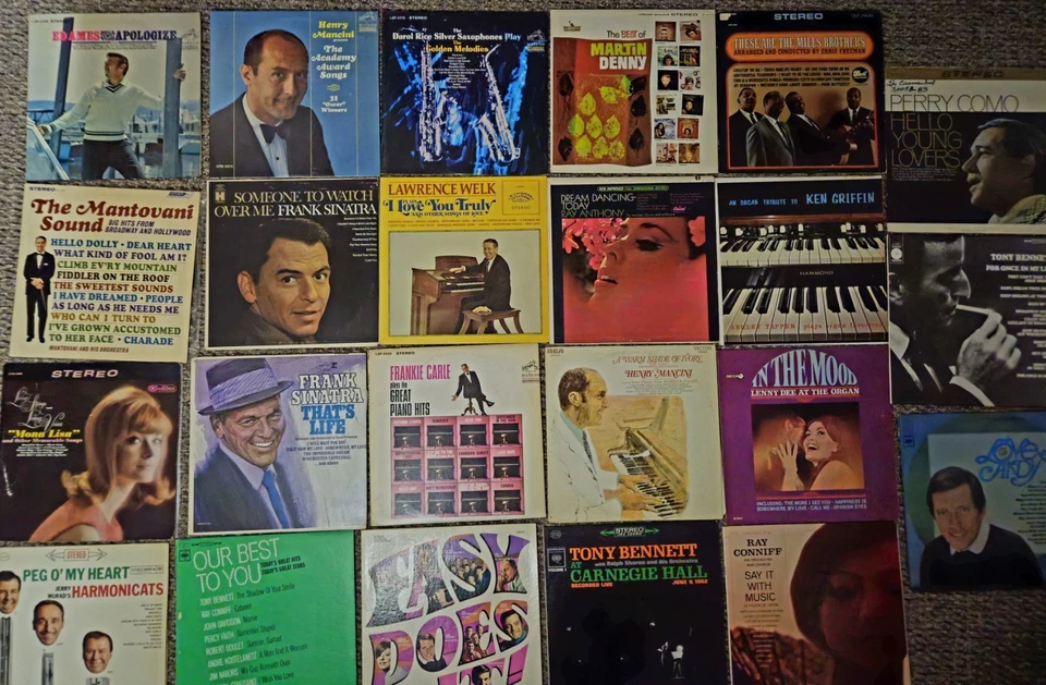 1960's JAZZ 12" VINYL RECORDS LOT-(3) Mantovani, Lawrence Welk, Frankie Carle - Image 1 of 4