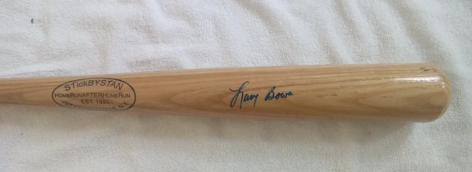 PALO FIRMADO AUTÓGRAFO LARRY BOWA POR STAN BAT AUTENTICACIÓN JSA PHILLIES Foto 1 de 4