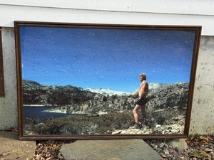 Bill Walton immagine incorniciata di proprietà personale di Bill Walton in cima a una montagna - Foto 1 di 8