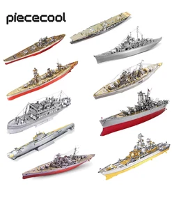 Piececool 3D Naval HMS Battleship Submarine USS Aircraft Nagato CNS Warship Gift - Picture 1 of 121