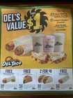 Del Taco Coupon Sheet Expires 9/30/26