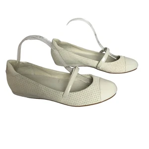 Cole Haan Gilmore Damengröße 8,5 Wildleder Mary Jane Ballerinas Lederkappe Zehe - Bild 1 von 6
