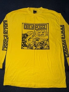 Obey Propaganda Posse Langarmshirt Uncle Sam Large gelb große Grafik - Bild 1 von 8