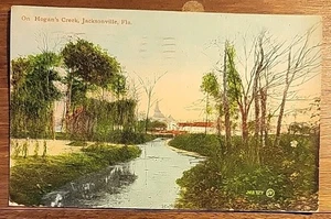 On Hogans Creek, Jacksonville, FLA - 1907-1915 Postkarte - Bild 1 von 2