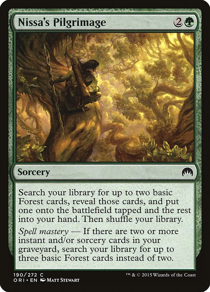 Nissa's Pilgrimage [Magic Origins] (ORI 190) Near Mint - Image 1 of 1