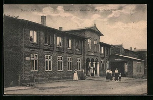 Damsdorf, Ansichtskarte, Gasthaus und Pension v. Aug. Kreutzfeldt 1913 - Picture 1 of 2