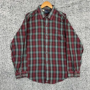 Camisa Dee Cee De Colección Para Hombres XL Tartán Cuadros Abotonada Hecha en EE. UU. Años 70 Años 80 Clásica - Imagen 1 de 13