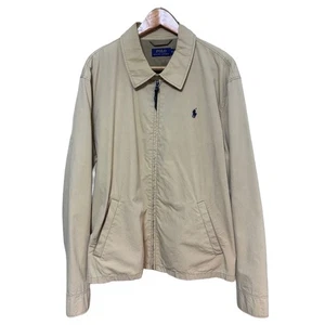 Polo Ralph Lauren Embroidered Logo Big Size Swing Top 2XL Beige Navy F/S - Picture 1 of 10