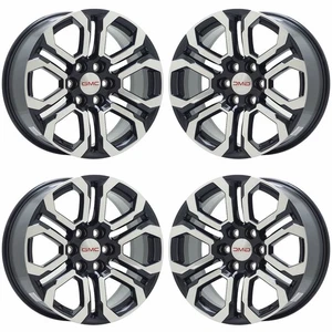 20" GMC Canyon Truck Machined Black wheels rims Factory OEM set 95780 - Picture 1 of 2