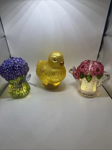 3 Quecksilber Glas Küken Blume Gießkanne Valerie Parr Hill QVV getestet funktioniert - Bild 1 von 24