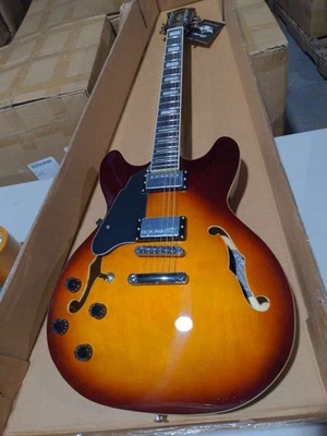 Guitarra Eléctrica RI00412510160WU Cuerpo Semi-Hueco Para Zurdos De Colección Sunburst Foto 1 de 2