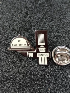 Anstecknadeln Pin Emaille 62 Frankreich Département Alpes Maritimes Stadt "MENTON"  - Bild 1 von 2