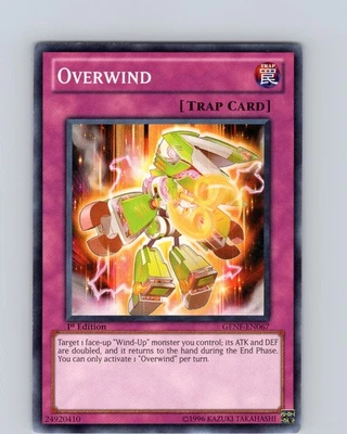Yu-Gi-Oh TCG Overwind GENF-EN067 1st Edition Regular Common Card NM - Image 1 of 2