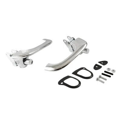 Juego de manijas de puerta exterior cromadas 1966-77 Ford Bronco C8TZ-6422404-CST Foto 1 de 4