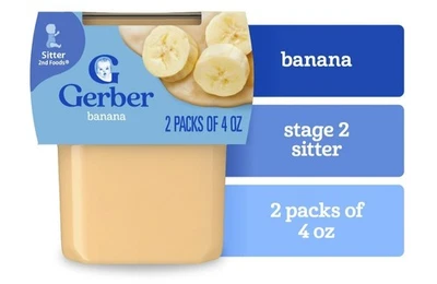 Gerber Banana 2nd Stage Baby Food - Image 1 of 4