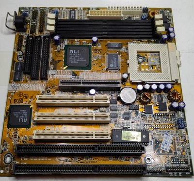 Premium Super Socket 7 SET ASUS P5A-B Motherboard Rev 1.04 + CPU & 256 MB RAM - Image 1 of 4
