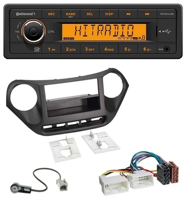 Continental 1DIN USB AUX MP3 Autoradio für Hyundai i10 (ab 2013) - Bild 1 von 4
