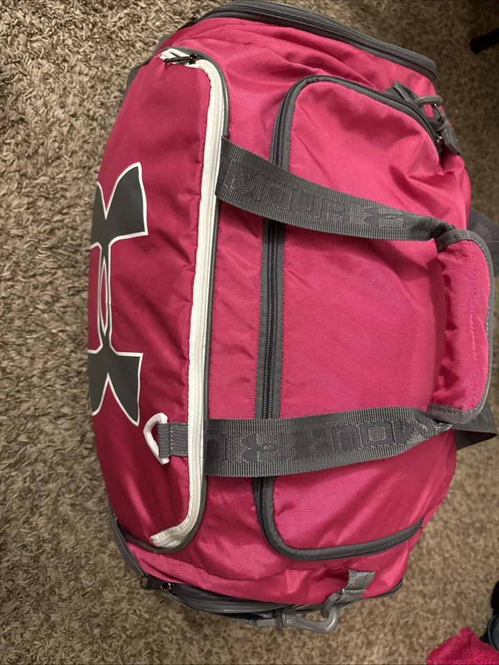 Under Armour Storm 1 Bolsa de Lona Rosa Gris Gimnasio Viaje Fin de Semana Grande para Pasar la Noche Foto 1 de 4