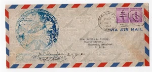WHEELER FIELD AIRDROME WIDMUNG COVER HAWAII 1941 PILOT SIGNIERT MIT BRIEF  - Bild 1 von 3