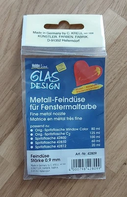 Window Color Glas Design Metall Feindüse Fenstermalfarbe Stärke 0,9 mm NEU + OVP - Bild 1 von 2