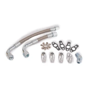 TRITDT Fits 3000GT / Stealth 6G72T w/ Twin stock TD04 Turbo Oil Drain Line Kit - Picture 1 of 1