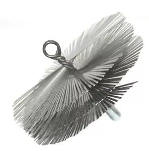 Kaminbesen Ø150 175 200 250 mm Schornsteinbesen Zugbesen Gwinde M12 STAHLDRAHT - Bild 1 von 1