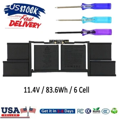 ✅Batería A1953 A1990 para MacBook Pro 15" mediados de 2018 2019 EMC 3215 3359 Touch Bar Foto 1 de 4