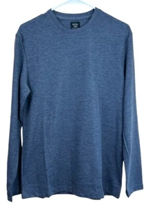 Level Ten Men's Small Knit Long Sleeve Crew Neck Pullover Shirt Gray Blue NWT - Picture 1 of 4